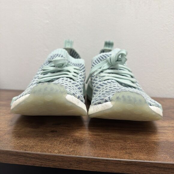 Adidas NMD_R1 STLT PRIMEKNIT 'ASH GREEN' Women Size 9 Running Shoes LIKE NEW - Picture 4 of 10